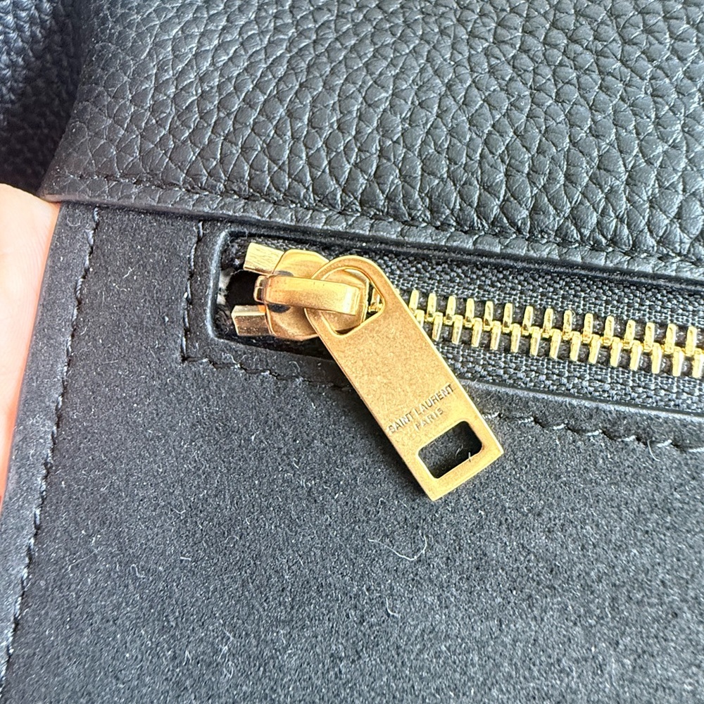 Yves Saint Laurent Black Leather Tote Bag - Picture 10 of 15